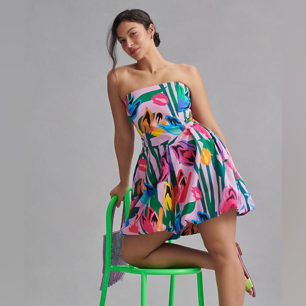 Hutch Tulip Strapless Mini Dress